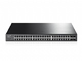 ��� (TP-LINK JetStream 48-Port Gigabit Smart PoE+ Switch with 4 SFP Slots T1600G-52PS (TL-SG2452P