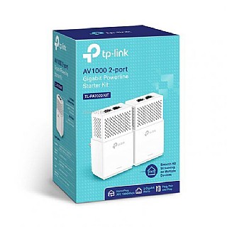 ���� ��� �� ���� TP-Link AV1000 2-Port Gigabit 1000Mbps TL-PA7020 KIT - ���