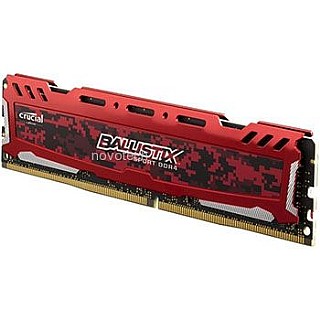 זכרון למחשב נייח Crucial Ballistix sport DIMM 8GB DDR4 2400Mhz DRx8 ...