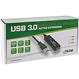��� ����� ������ ������ USB 3.0 ����� 10 ����� InLine� USB 3.0 Cable Active Repeater Cable Type A male to A female black 10m