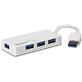 ���� TRENDnet 4-Port USB 3.0 Mini Hub TU3-H4E