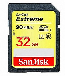 ����� ����� SanDisk Extreme 600x Secure-Digital SDHC UHS-I SDSDXNE-032G - ��� 32GB