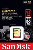 ����� �h���� SanDisk Extreme 600x Secure-Digital SDXC UHS-I SDSDXVE-064G - ��� 64GB
