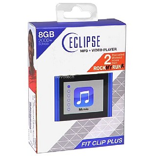 ��� Eclipse Fit Clip Plus BL 8GB MP3  Digital Music/Video Player w/1.8" LCD & Pedometer