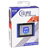 ��� Eclipse Fit Clip Plus BL 8GB MP3  Digital Music/Video Player w/1.8" LCD & Pedometer