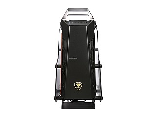���� ���� COUGAR Conquer Aluminum Alloy ATX Mid Tower Aluminum Frame Tempered Glass Gaming Case with LED Fan