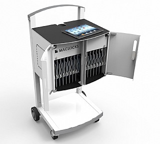 ���� ��� ����� ������� �� ���� ���� ���� 16 ������ MACLOCKS CartiPad Solo - 16 Unit Charging Cabinet