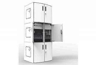 ���� ��� ����� ������� �� ���� ���� ���� 16 ������ MACLOCKS CartiPad Solo - 16 Unit Charging Cabinet