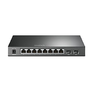��� TP - LINK JetStream 8-Port Gigabit Smart PoE Switch with 2 SFP Slots T1500G-10PS 