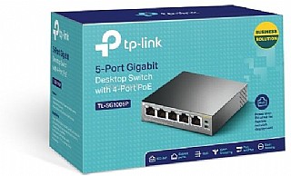 ���  TP-Link TL-SG1005P 5 Ports Gigabit 10/100/1000Mbps 4 Ports PoE