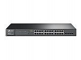 ��� TP LINK JetStream 24-Port Gigabit Smart PoE+ Switch with 4 SFP Slots T1600G-28PS