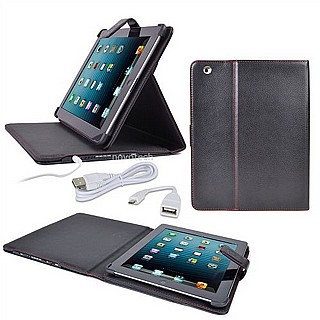 ��� ��� ������ ���� ����� ���� Digital Treasures Props Leatherette Folio Case Power Bank for iPad 2/3/4  Black