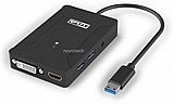 ���� ����� STLab U-1100 USB 3.0 Mini Dock HDMI + DVI + Hub