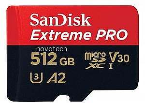 ����� ������ SanDisk Extreme Pro A2 Micro SDXC UHS-I SDSQXCY-512G - ��� 512GB