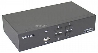 ��� KVM ��� 4 ������ HDMI ������ 4K �� ������ USB ������ Gold Touch KVM-HDMI-2-4K