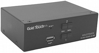 ��� KVM ��� 2 ������ HDMI ������ 4K �� ������ USB ������ Gold Touch KVM-HDMI-2-4K