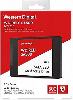 ���� ����  Western Digital RED SA500 WDS500G1R0A 500GB NAS 2.5 SSD