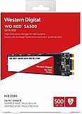 כונן קשיח Western Digital RED SA500 WDS500G1R0B 500GB NAS m.2 2280 SSD כונן קשיח Western Digital RED SA500 WDS500G1R0B 500GB NAS m.2 2280 SSD