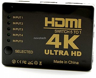 ��� 5 ������ HDMI 4K ������ ��� �� ��� ������ - Gold Touch ���� E-HDMI-SW-4K-5