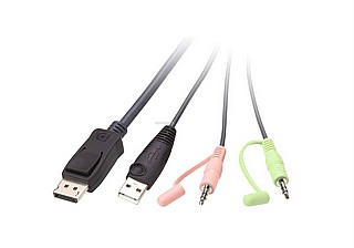 ���� ATEN CS22DP 2-Port USB DisplayPort Cable KVM Switch with Remote Selector