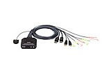 ���� ATEN CS22DP 2-Port USB DisplayPort Cable KVM Switch with Remote Selector