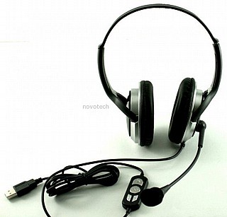 ������� �� �������� Gold Touch USB Stereo Headphones With Microphone HYG-850