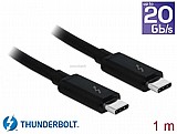 ��� Delock Thunderbolt 3 (20 Gb/s) USB-C cable male To male passive 1.0 m 5 A black