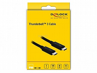 ��� Delock Thunderbolt 3 (20 Gb/s) USB-C cable male To male passive 2.0 m 3 A black