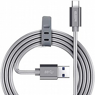 ��� ESR Nylon USB-A to Lightning Cable-2M-Cable-Black