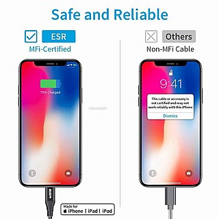 ��� ESR 1m MFi USB-C to Lightning PD Charging Cable