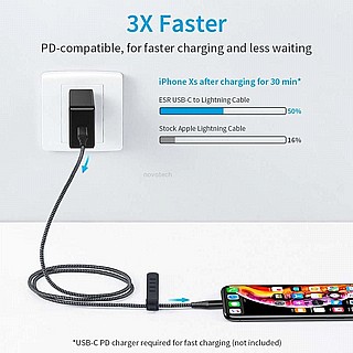 ��� ESR 2m MFi USB-C to Lightning PD Charging Cable