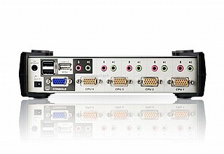 ���� Aten 4-Port PS/2-USB VGA/Audio KVMP Switch with OSD CS1734B