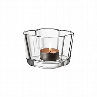 ����� �� Iittala Alvar Aalto Collection Tealight candleholder 60mm clear, 6411923667234