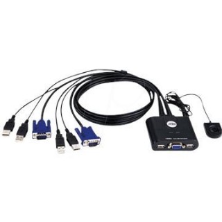 ���� ���� USB KVM � 2 ������ �� ����� ������ ATEN CS22U